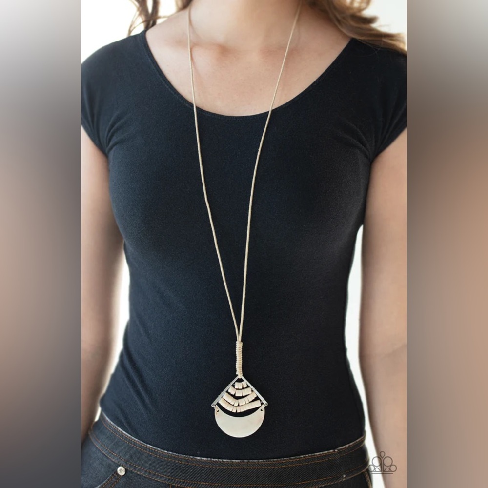 Gold Filigree Pyramid Necklace